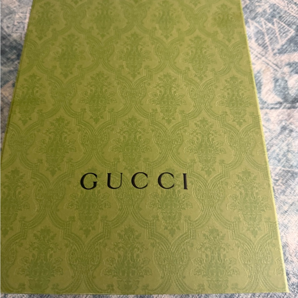 Gucci Black Leather Embossed toiletry Bag